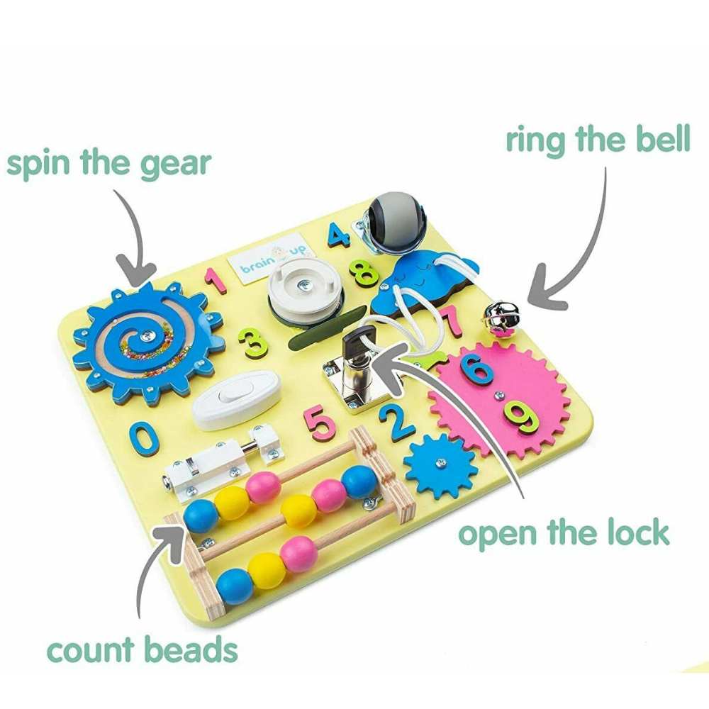 Kids Montessori Sensorial Fidget Busy Board - Westfield Retailers