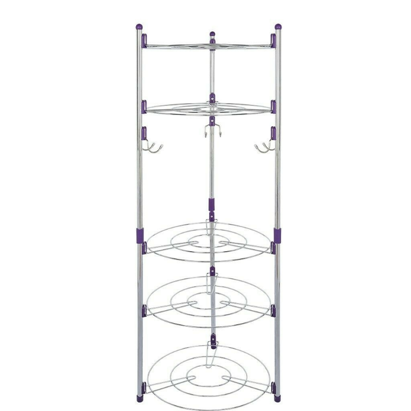 Large 5 Tier Pots And Pans Storage Organizer Rack - Westfield Retailers