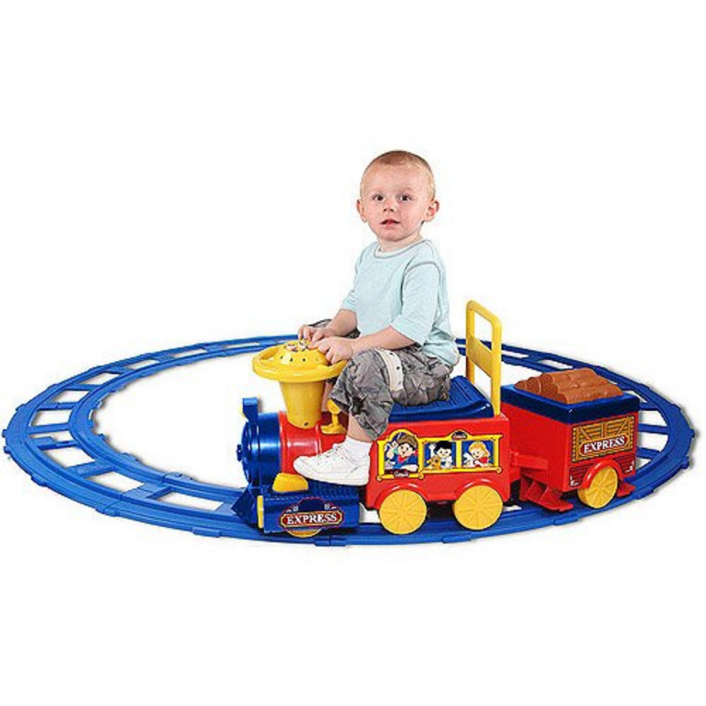 Kids Battery Powered Ride On Toy Train With Track - Westfield Retailers