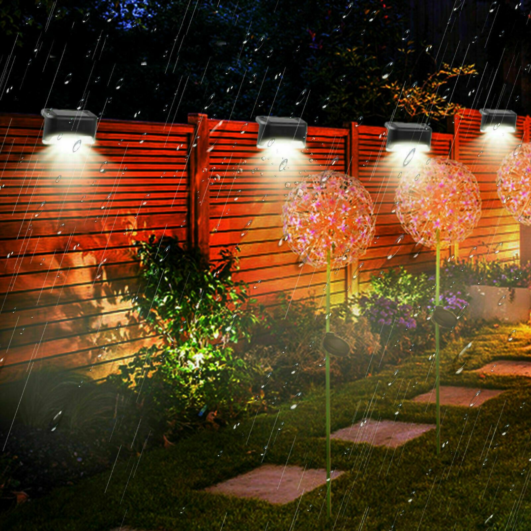 Outdoor Solar Powered Patio LED Deck Rail Lighting - Westfield Retailers