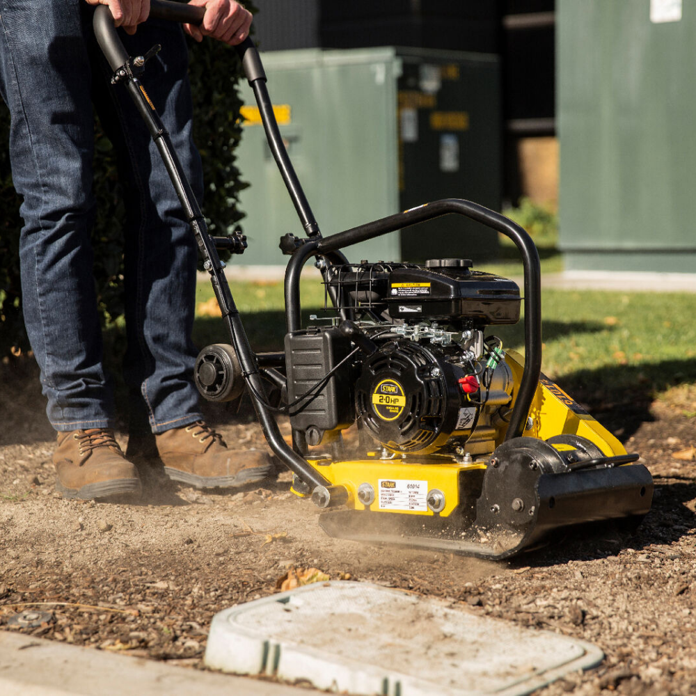 Powerful Walk Behind Vibratory Soil Dirt Plate Compactor 79cc - Westfield Retailers