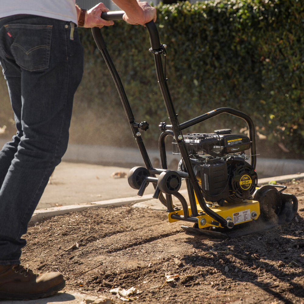 Powerful Walk Behind Vibratory Soil Dirt Plate Compactor 79cc - Westfield Retailers