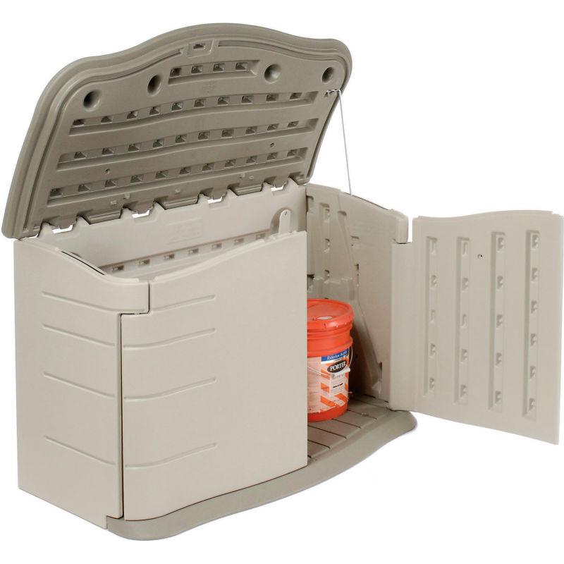 Rubbermaid Spacious Outdoor Garden Storage House Cabin Shed 18-Cubic Ft - Westfield Retailers
