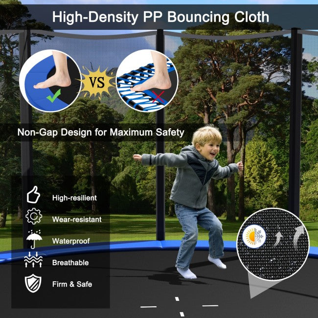 Outdoor Trampoline Combo Bounce Jump with Safety Closure Net Ladder