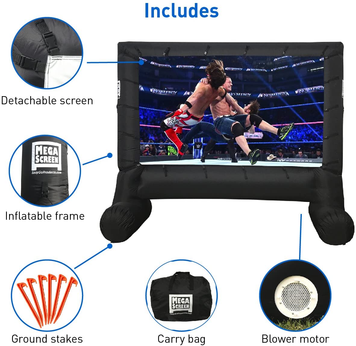 Inflatable Outdoor Blow Up Movie Projector Screen 14 FT - Westfield Retailers