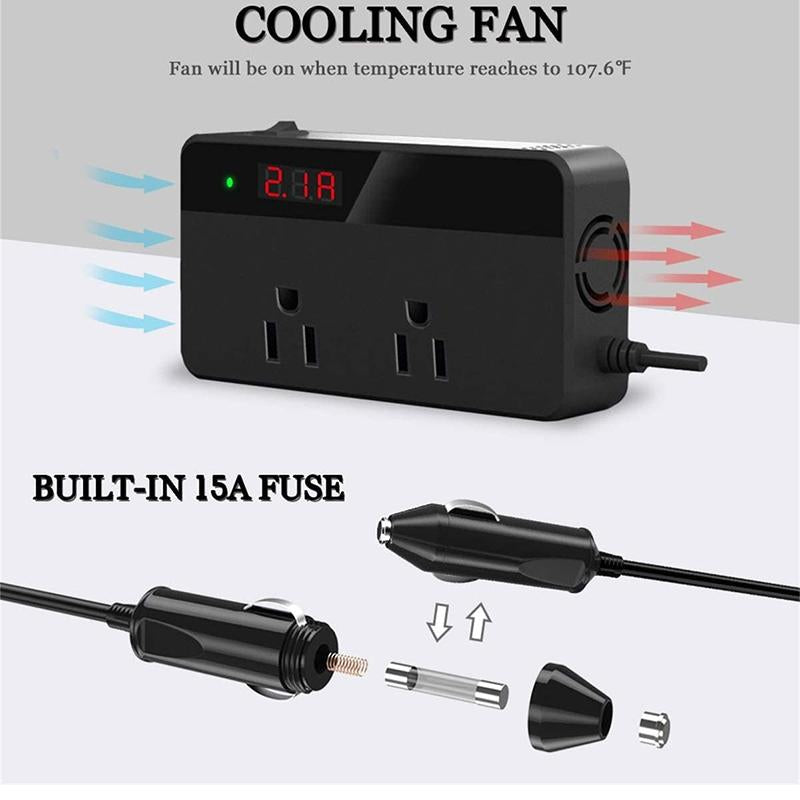 200W Car Power Inverter - Westfield Retailers