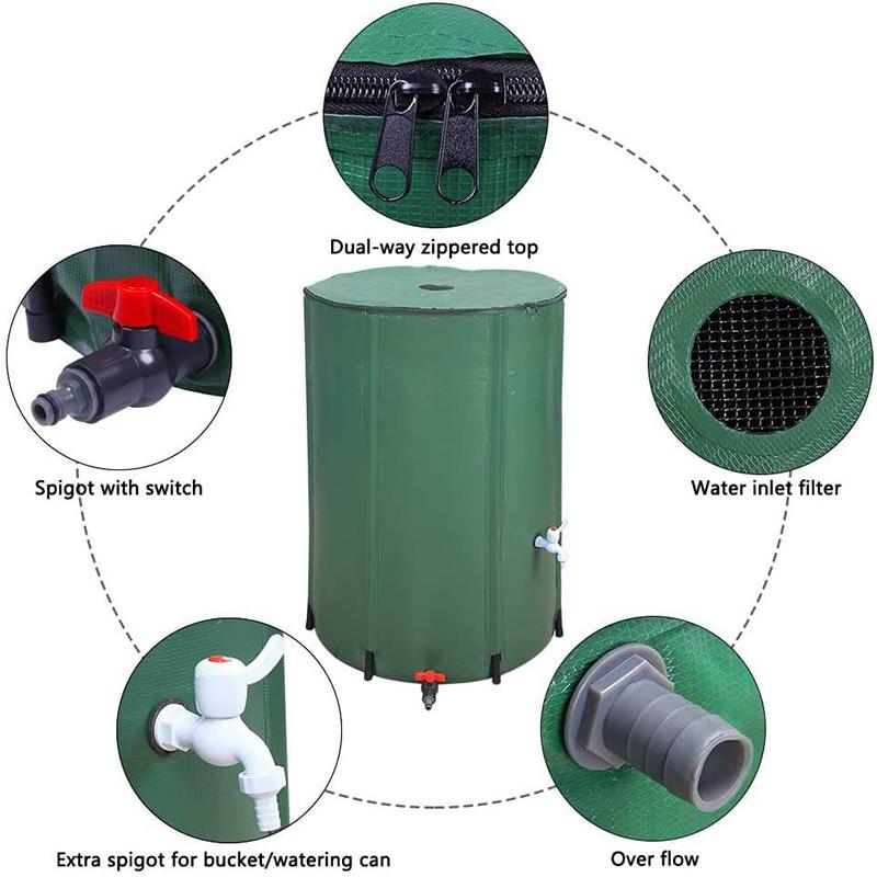 Portable 100 Gallon Folding Rain Barrel Kit - Westfield Retailers