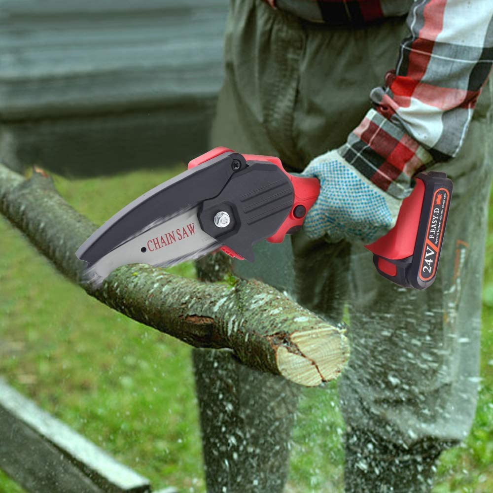 Small Handheld Battery Operated Electric Cordless Chainsaw - Westfield Retailers