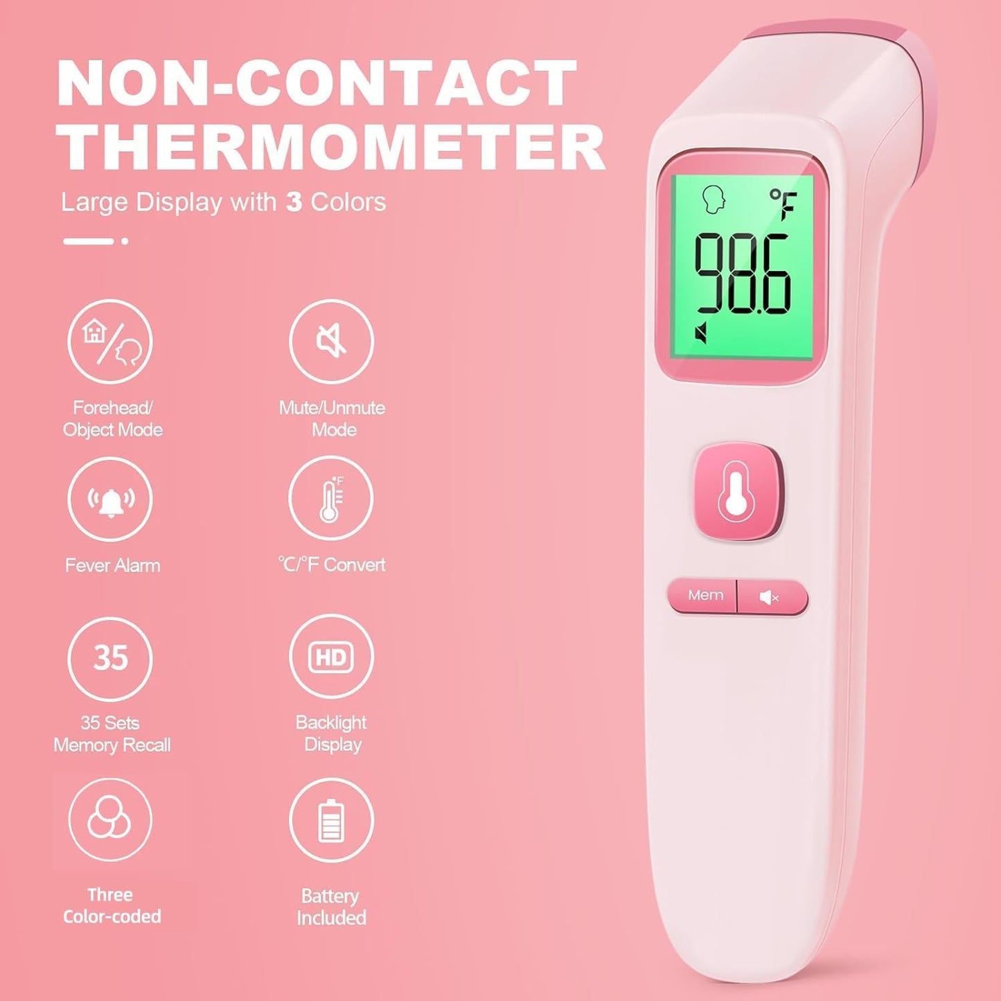 No-Touch Thermometer for Adults and Kids