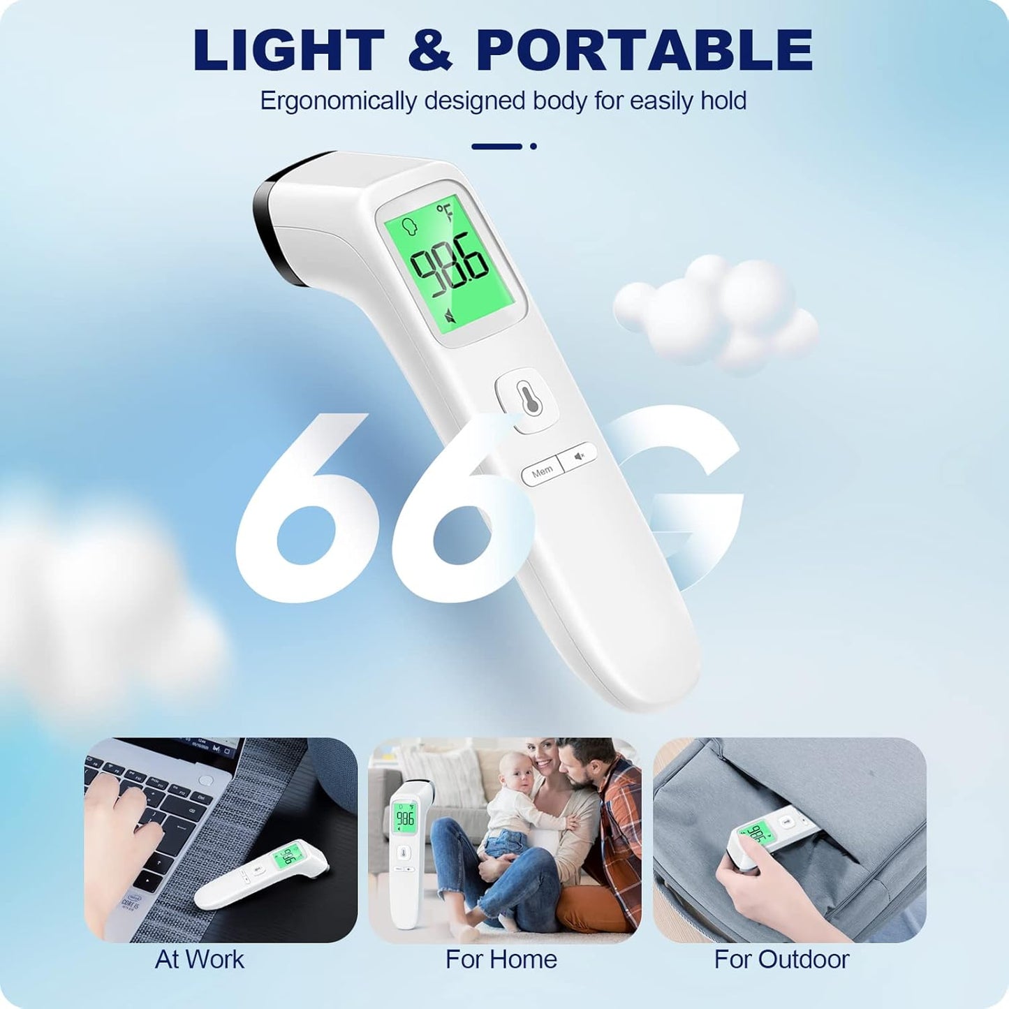 No-Touch Thermometer for Adults and Kids