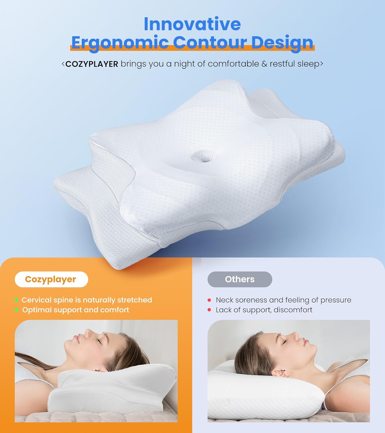 Ultra Pain Relief Cooling Pillow