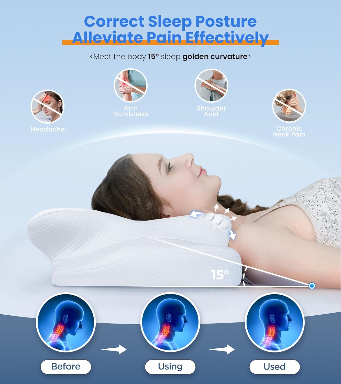 Ultra Pain Relief Cooling Pillow