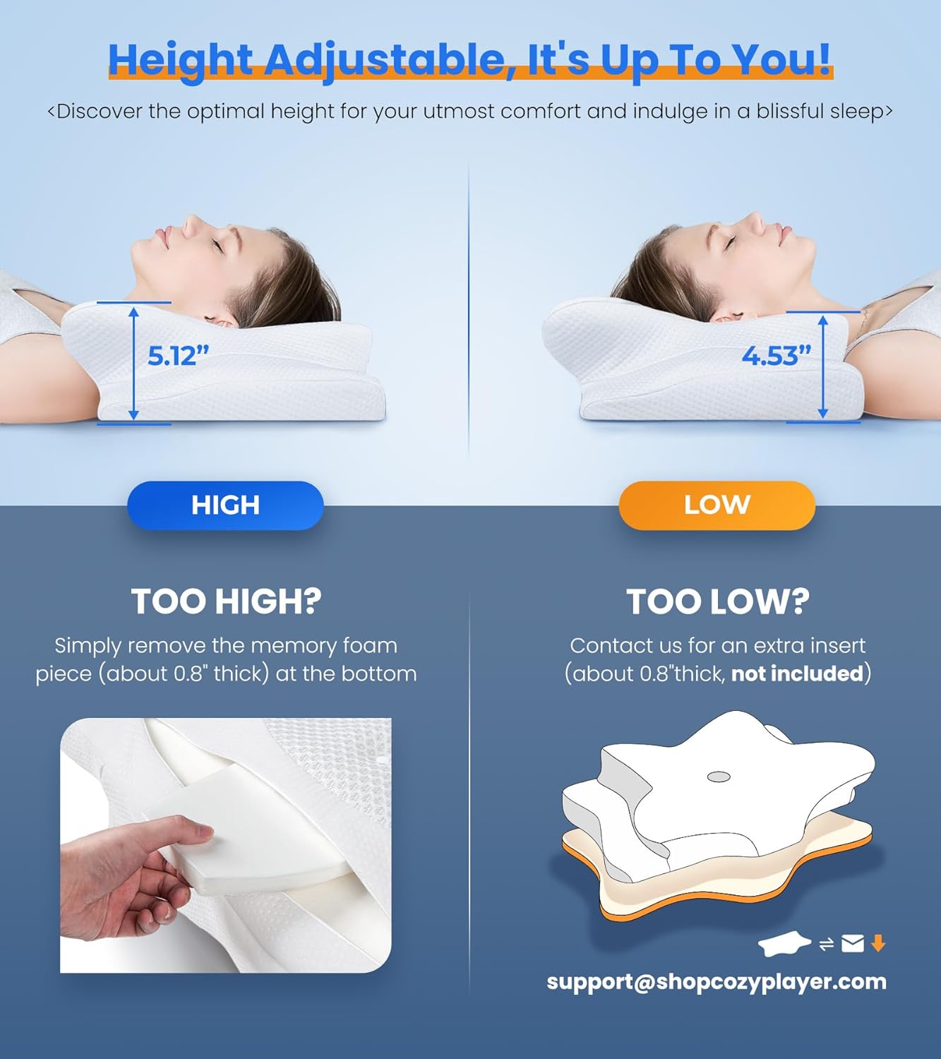Ultra Pain Relief Cooling Pillow
