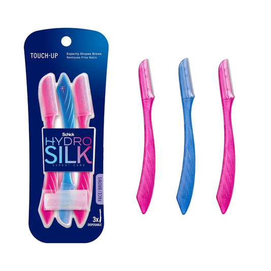 Schick Hydro Silk Touch-Up Dermaplaning Tool with Precision Cover, 3ct