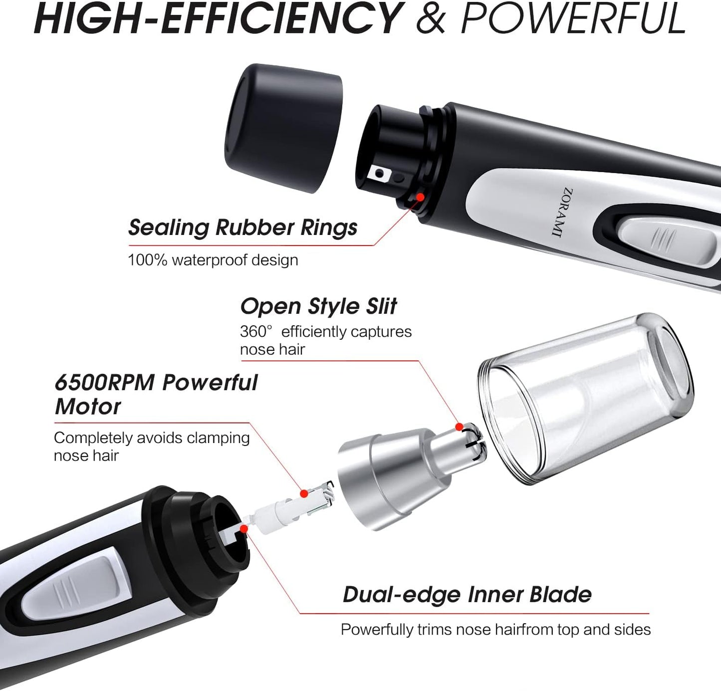 Zorami: Ear and Nose Hair Trimmer Clipper