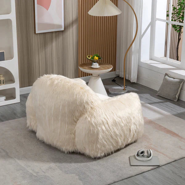 Delta Bean Bag Sofa Chair with Foam, Beige