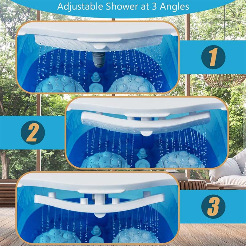 Shiatsu Foot Spa Bath Massager with Motorized Shiatsu Massage Balls and Adjustable Water Jets