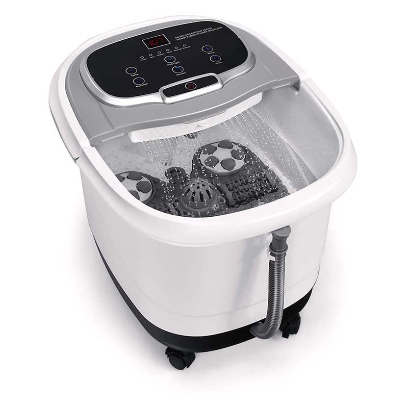 Shiatsu Foot Spa Bath Massager with Motorized Shiatsu Massage Balls and Adjustable Water Jets