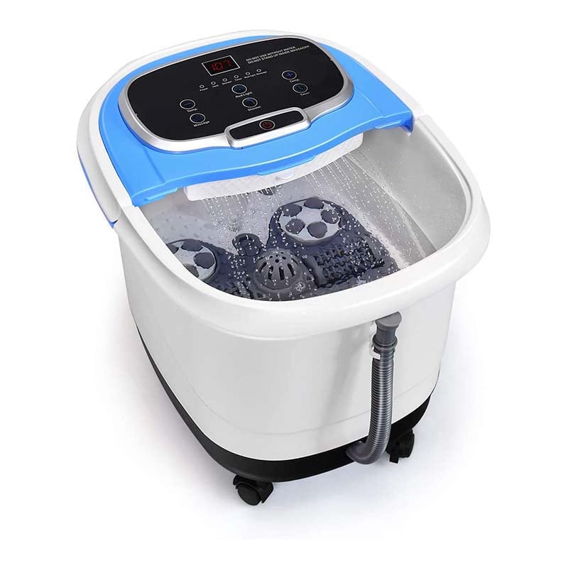 Shiatsu Foot Spa Bath Massager with Motorized Shiatsu Massage Balls and Adjustable Water Jets