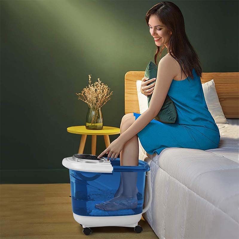 Shiatsu Foot Spa Bath Massager with Motorized Shiatsu Massage Balls and Adjustable Water Jets
