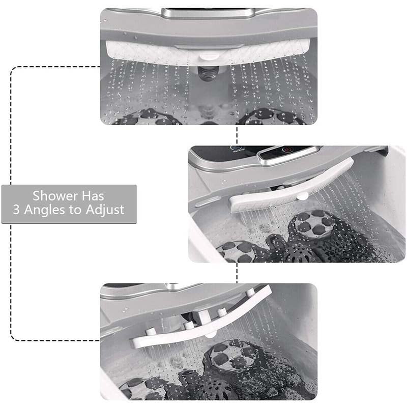 Shiatsu Foot Spa Bath Massager with Motorized Shiatsu Massage Balls and Adjustable Water Jets