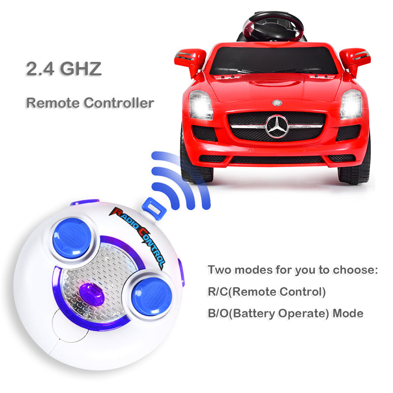 Licensed Mercedes Benz SLS 6V Electric Kids Ride On Car with Remote Control MP3