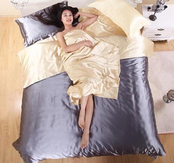 Original Pure Satin Silk Bedding Set (Polyester Satin Silk) - Westfield Retailers