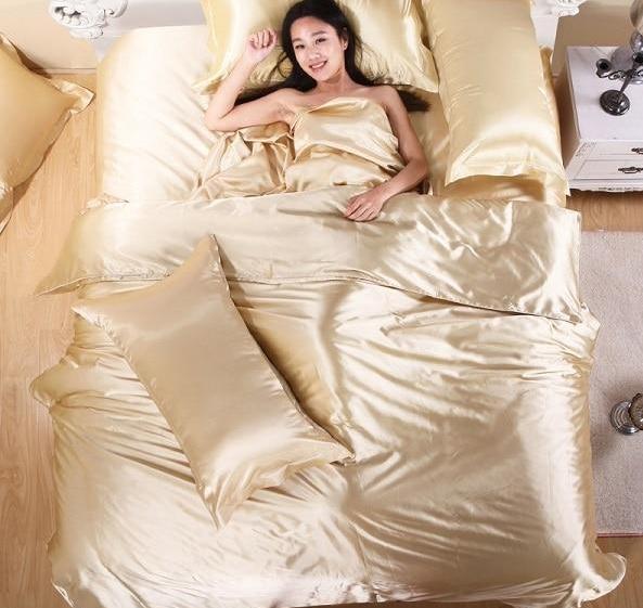 Original Pure Satin Silk Bedding Set (Polyester Satin Silk) - Westfield Retailers
