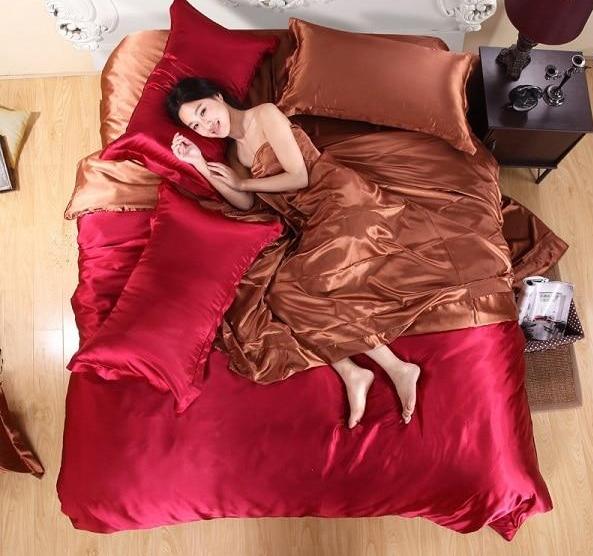 Original Pure Satin Silk Bedding Set (Polyester Satin Silk) - Westfield Retailers