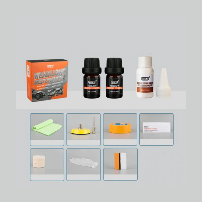 Premium Car Headlight Lens Restoration Cleaner Kit - Westfield Retailers