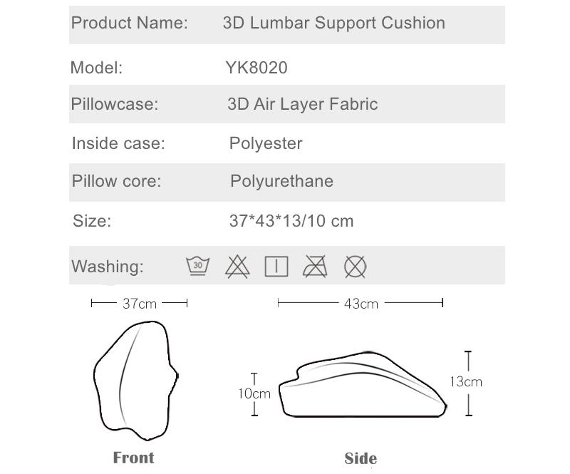 Lumbar Back Support Pillow Cushion For Chairs - Westfield Retailers