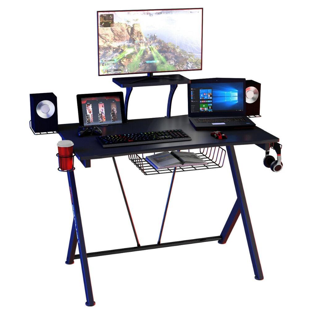 Large Corner Gaming Black Computer Desk 52" - Westfield Retailers