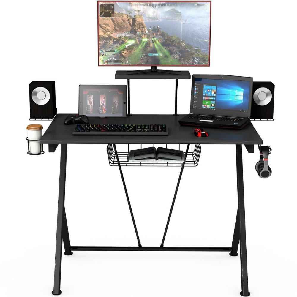 Large Corner Gaming Black Computer Desk 52" - Westfield Retailers