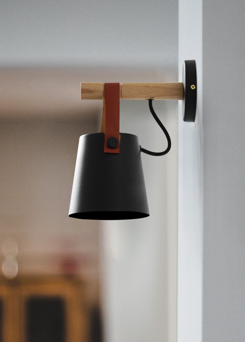 Nordic Wooden Hanging Wall Lamp - Westfield Retailers