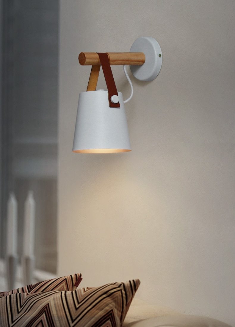 Nordic Wooden Hanging Wall Lamp - Westfield Retailers