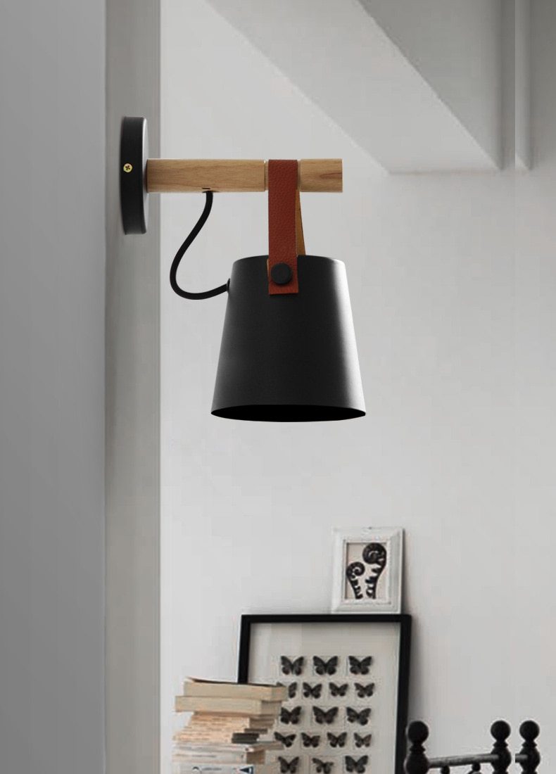 Nordic Wooden Hanging Wall Lamp - Westfield Retailers