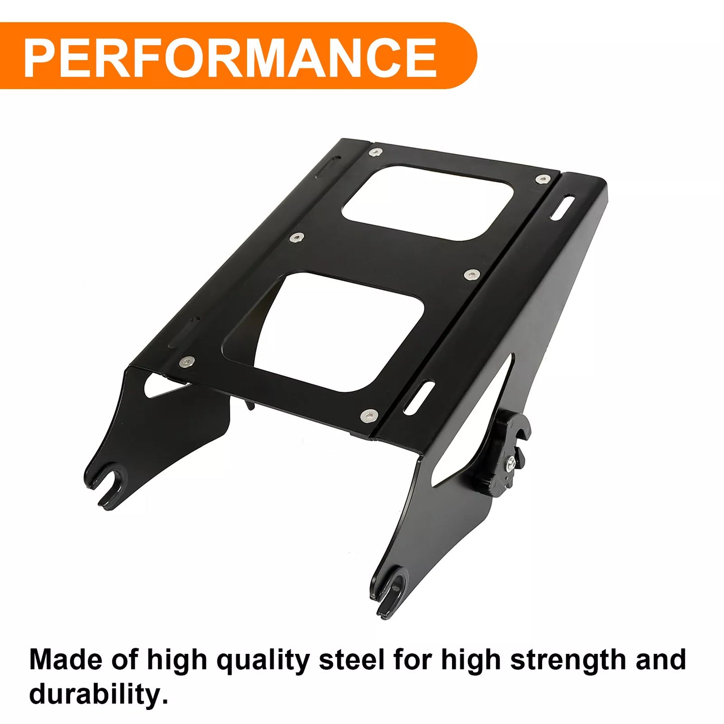 Two Up Tour Pack Mount Rack Bracket For Harley Touring Road King Glide