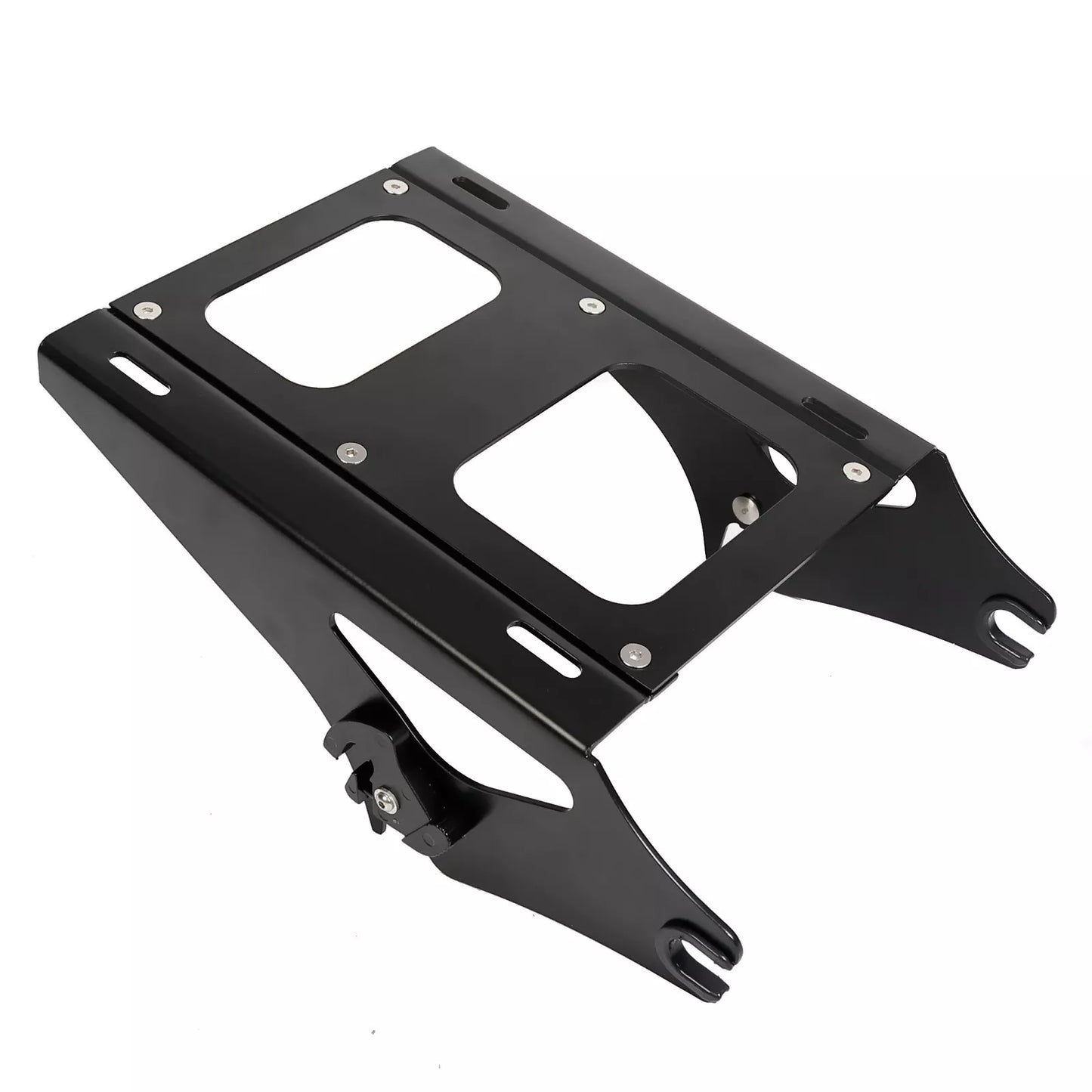 Two Up Tour Pack Mount Rack Bracket For Harley Touring Road King Glide