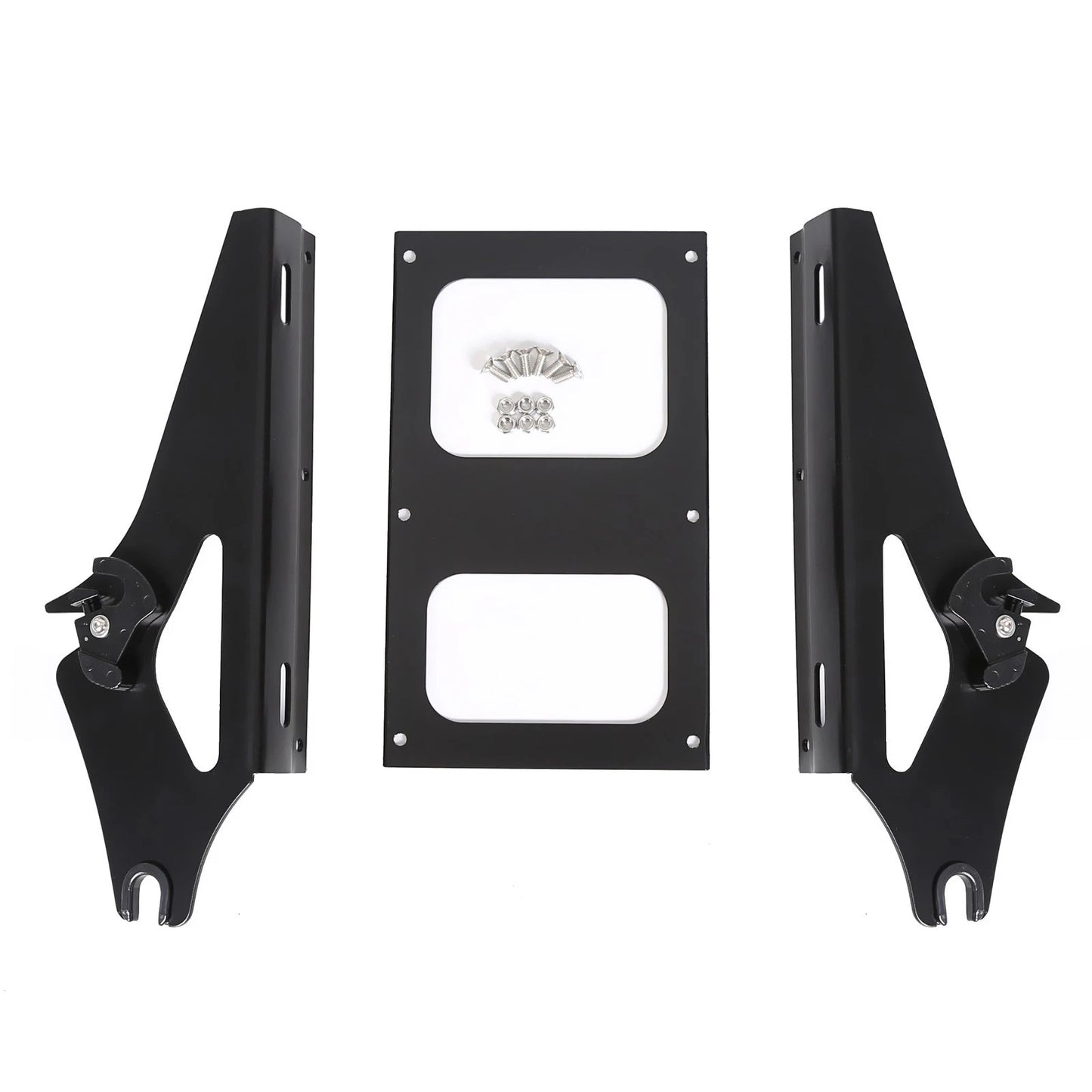 Two Up Tour Pack Mount Rack Bracket For Harley Touring Road King Glide