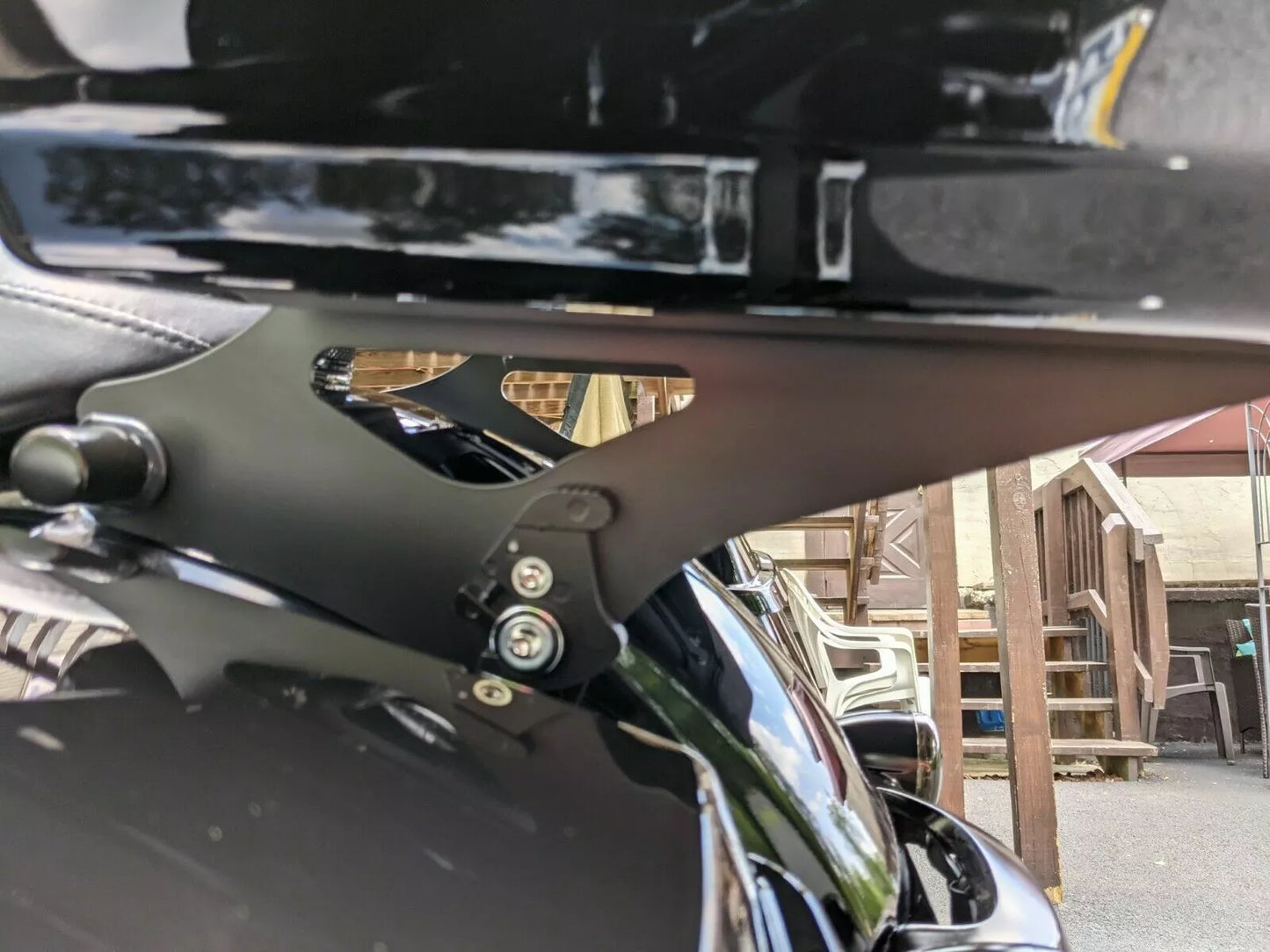 Two Up Tour Pack Mount Rack Bracket For Harley Touring Road King Glide