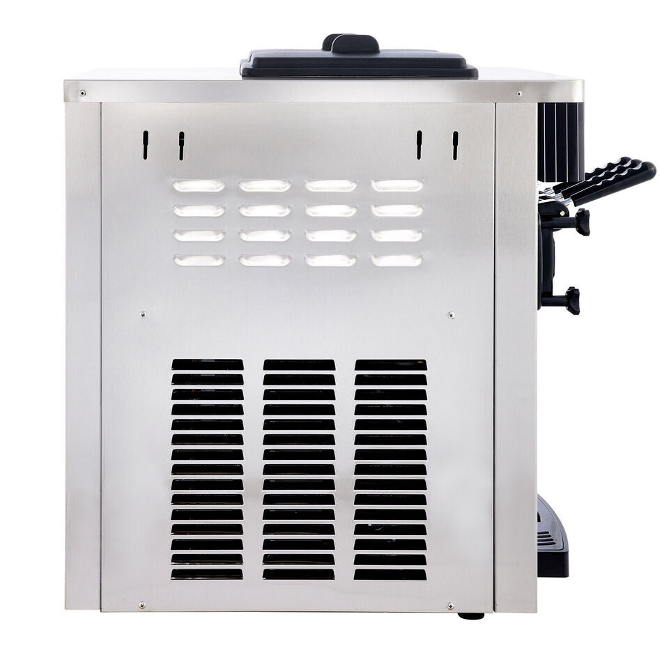 2200W Commercial 3 Flavor Soft Ice Cream Stainless Steel Machine With LED Display