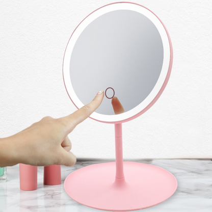 Compact Adjustable LED Light Up Makeup Face Mirror - Westfield Retailers