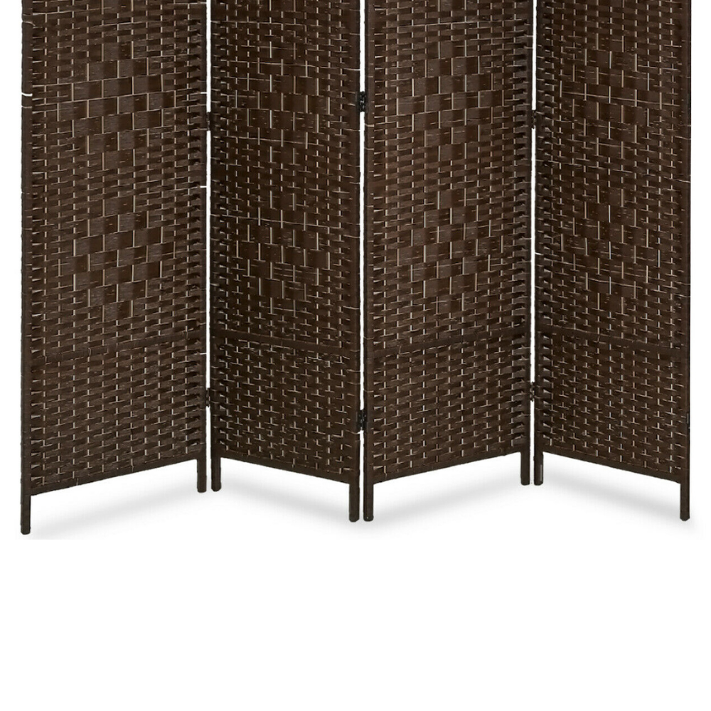 Modern Wooden 4-Panel Folding Room Divider Partition Screen - Westfield Retailers