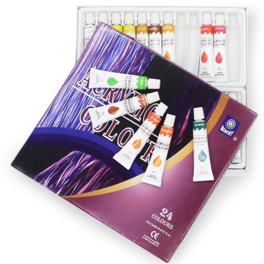 Premium Acrylic Paint Set Kit 24 pcs - Westfield Retailers