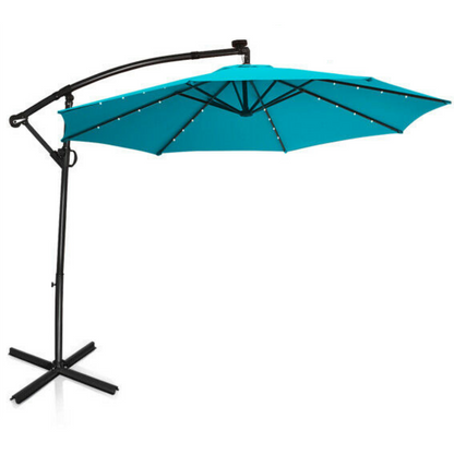 Premium Outdoor Patio Cantilever Offset Umbrella With Solar Lights - Westfield Retailers