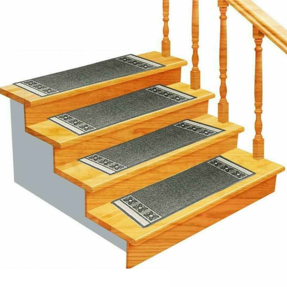 Modern Non Slip Carpeted Rug Stair Treads - Westfield Retailers