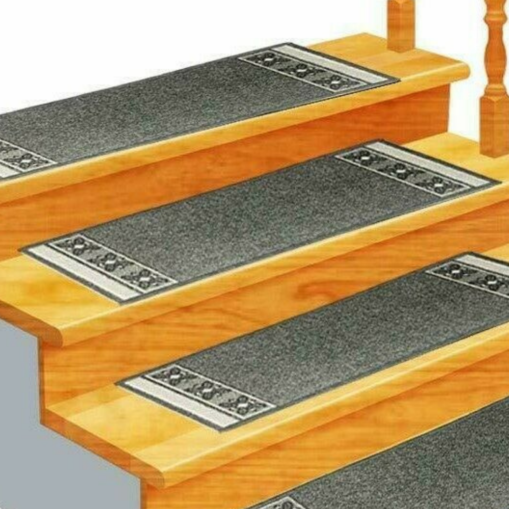 Modern Non Slip Carpeted Rug Stair Treads - Westfield Retailers