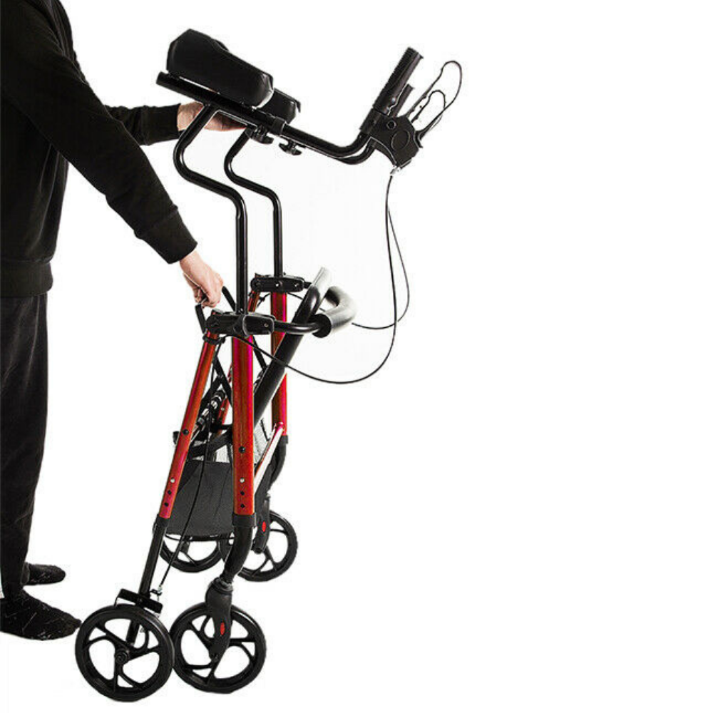 Deluxe Stand Upright Padded Senior Walker Rollator - Westfield Retailers