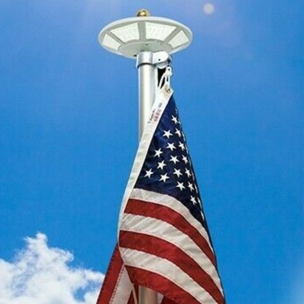 Powerful Solar Powered Flagpole LED Light - Westfield Retailers