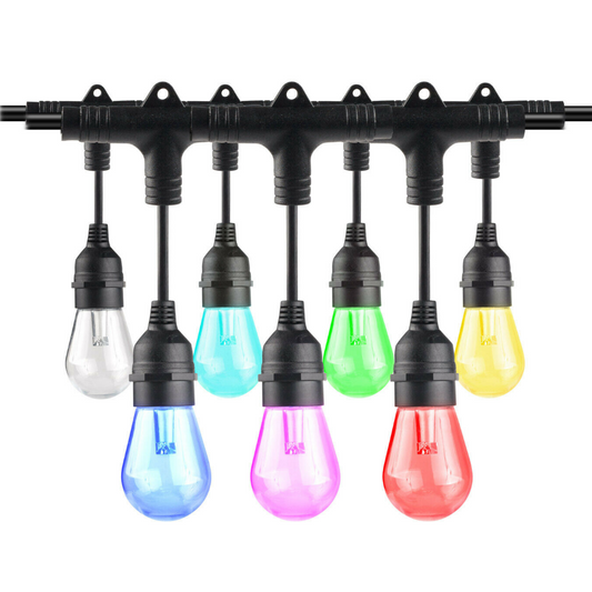 Smart LED Hanging Outdoor Patio String Lights - Westfield Retailers